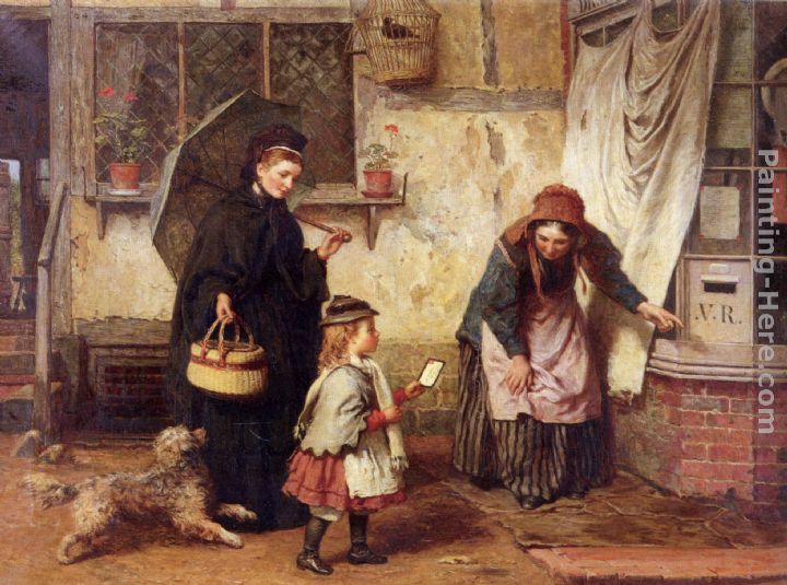 The Widow's Consolation painting - James Clarke Waite The Widow's Consolation art painting